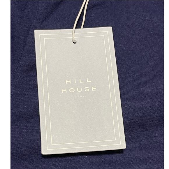 Hill House Home Unisex Navy Blue Drawstring Teddy Sweat Shorts Size Large NWT - Picture 4 of 6